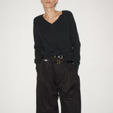 The V Fave Cashmere Sweater in Charcoal