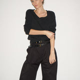 The V Fave Cashmere Sweater in Charcoal