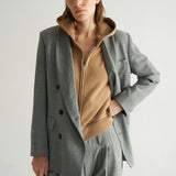 The Triple Pleat Trouser in Pepper