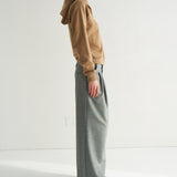 The Triple Pleat Trouser in Pepper