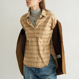 The Weekend Shirt in Honey Plaid