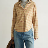 The Weekend Shirt in Honey Plaid