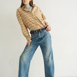 The Weekend Shirt in Honey Plaid