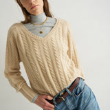 The Mock Neck in Heather Grey