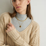 The Cable V Fave in Creme