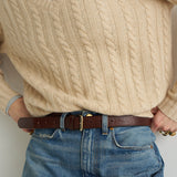 The Cable V Fave in Creme