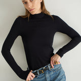 The Mock Neck in Black