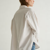 The Weekend Shirt in Tan Stripe