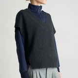 The Sweater Vest in Charcoal