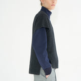 The Sweater Vest in Charcoal