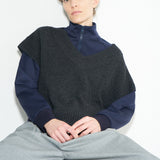 The Sweater Vest in Charcoal