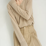 The V Fave Cashmere Sweater in Oatmeal