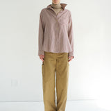 The Stripe Essential Shirt in Burgundy Natural