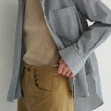 The Weekend Shirt in Black Stripe