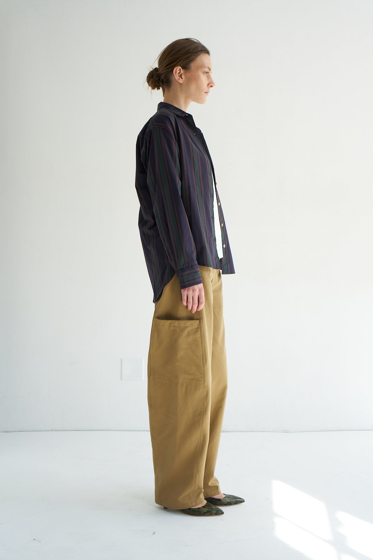 The Weekend Shirt in Tartan Stripe