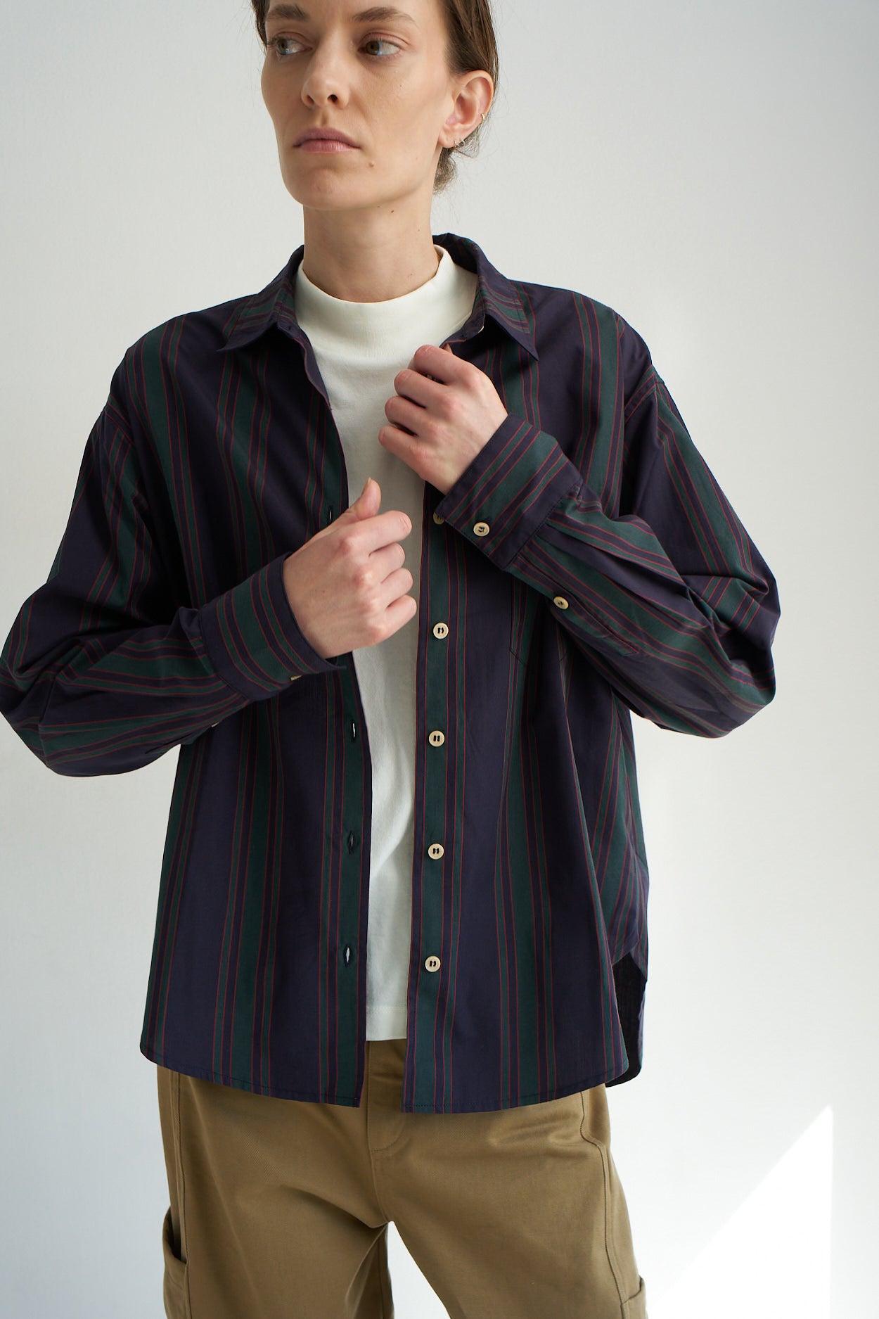 The Weekend Shirt in Tartan Stripe