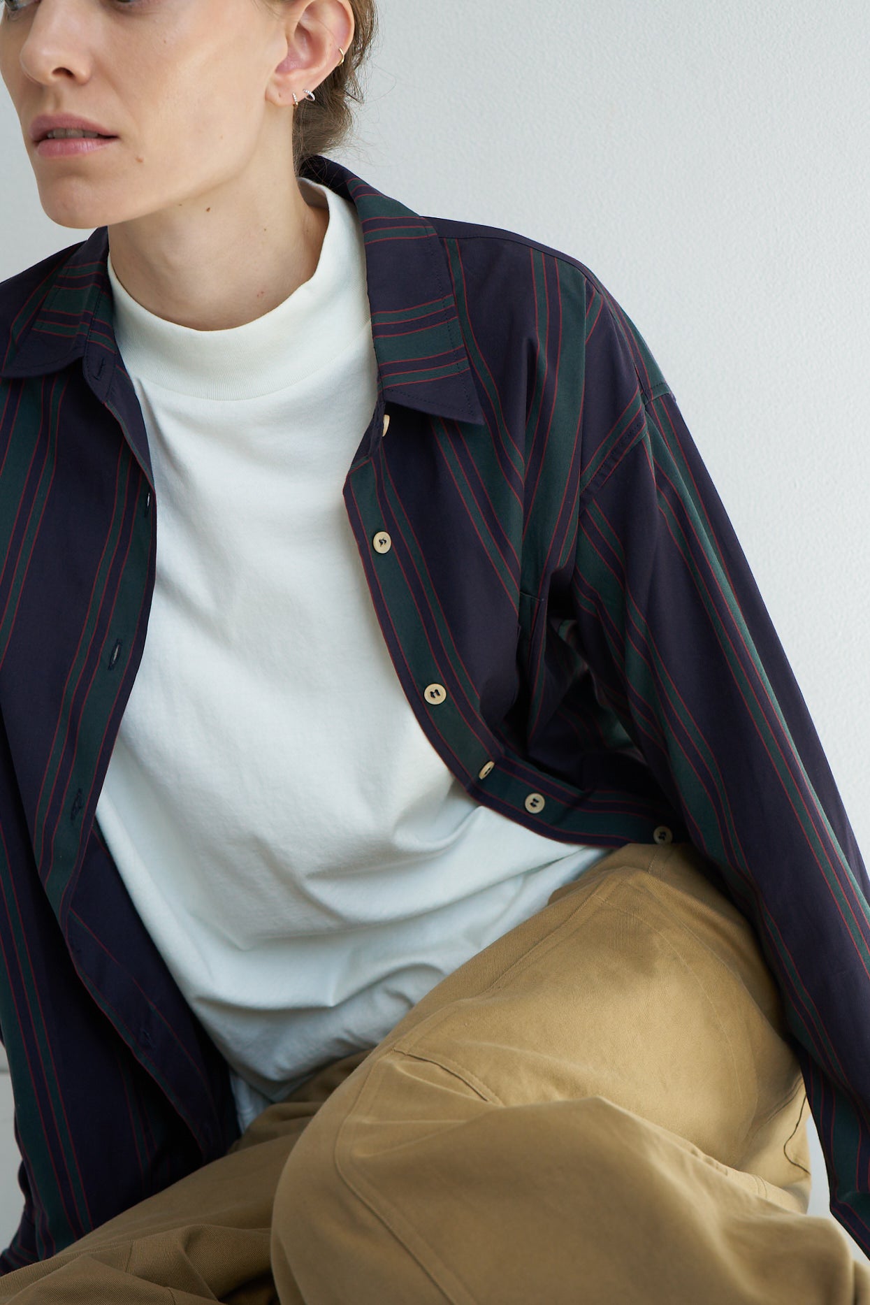 The Weekend Shirt in Tartan Stripe