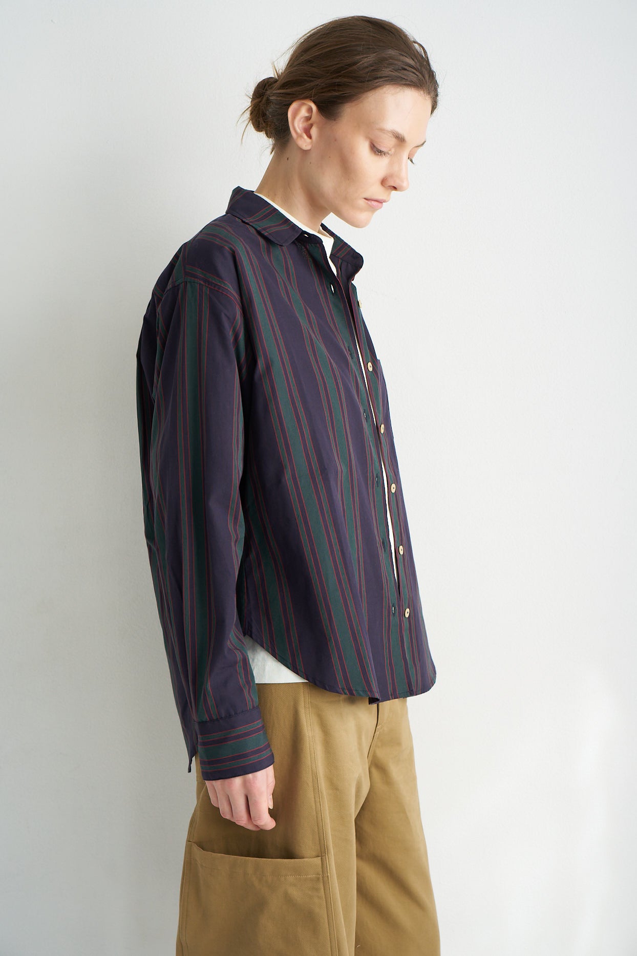 The Weekend Shirt in Tartan Stripe