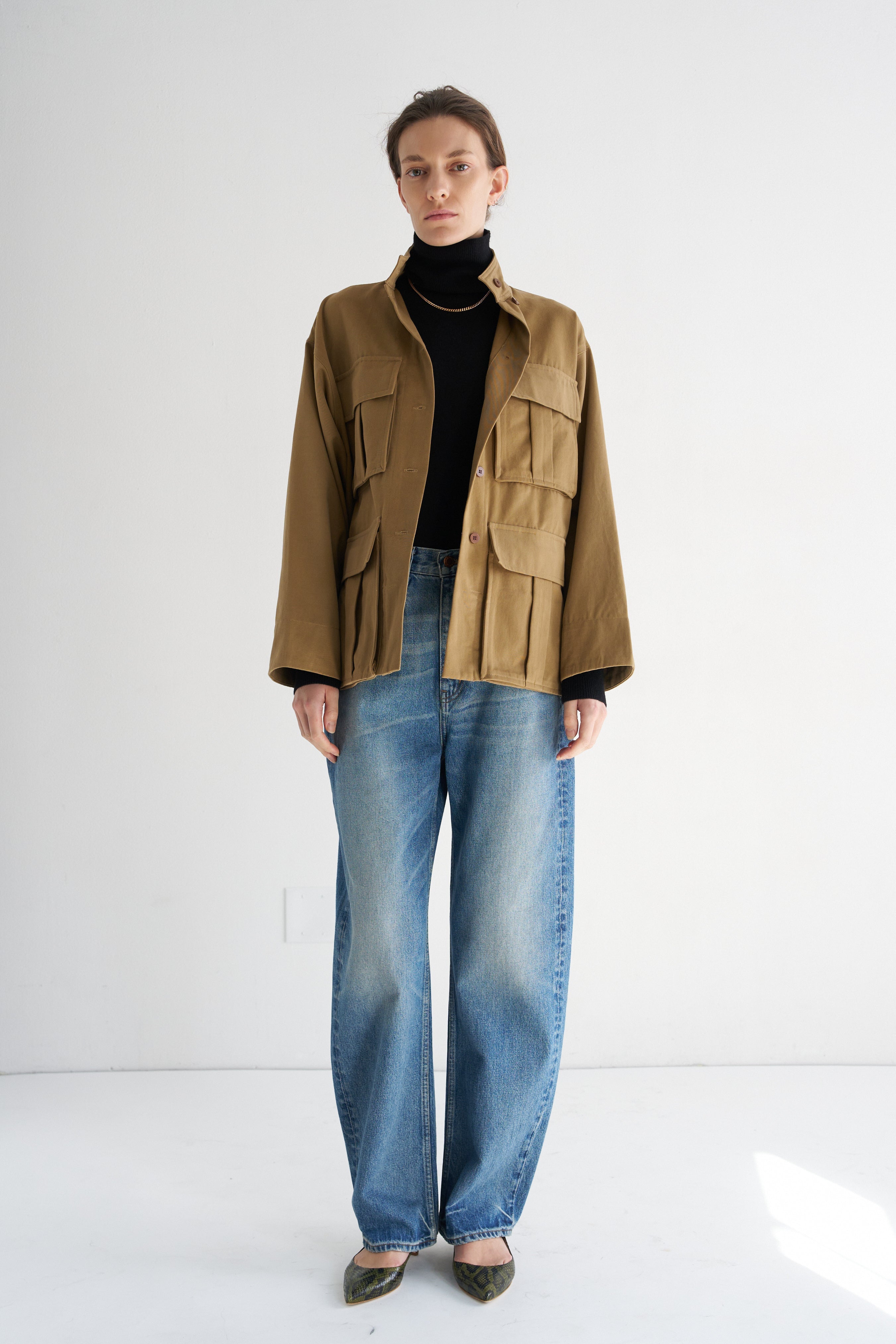 The Stacked Jacket in Chestnut