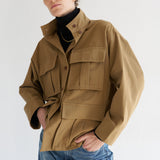 The Stacked Jacket in Chestnut