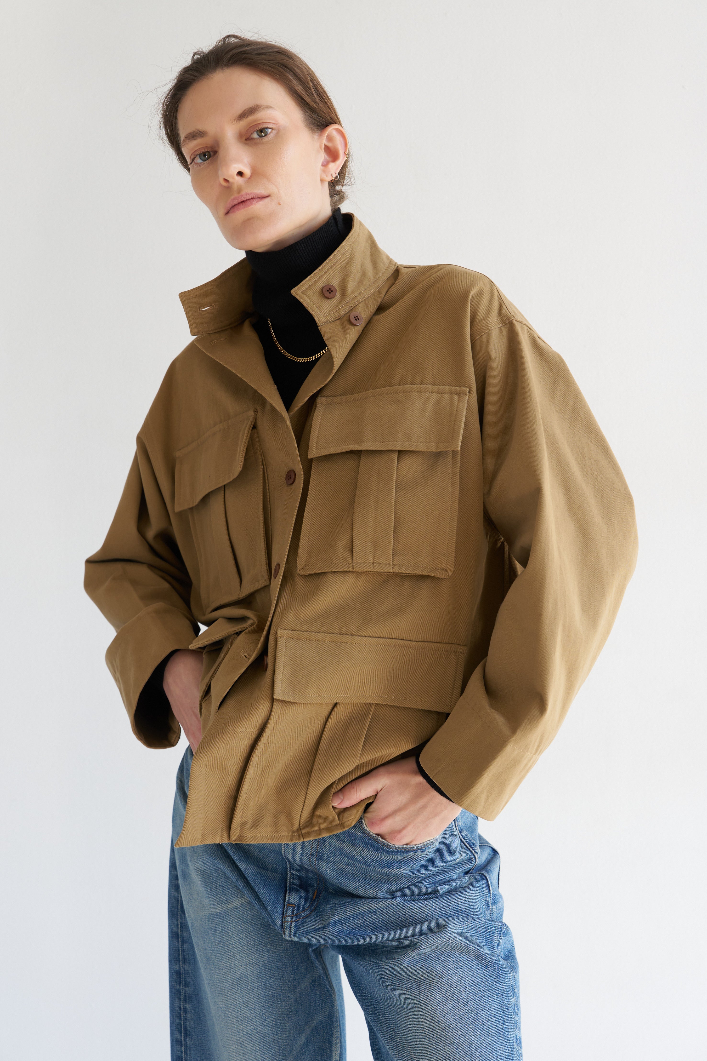 The Stacked Jacket in Chestnut
