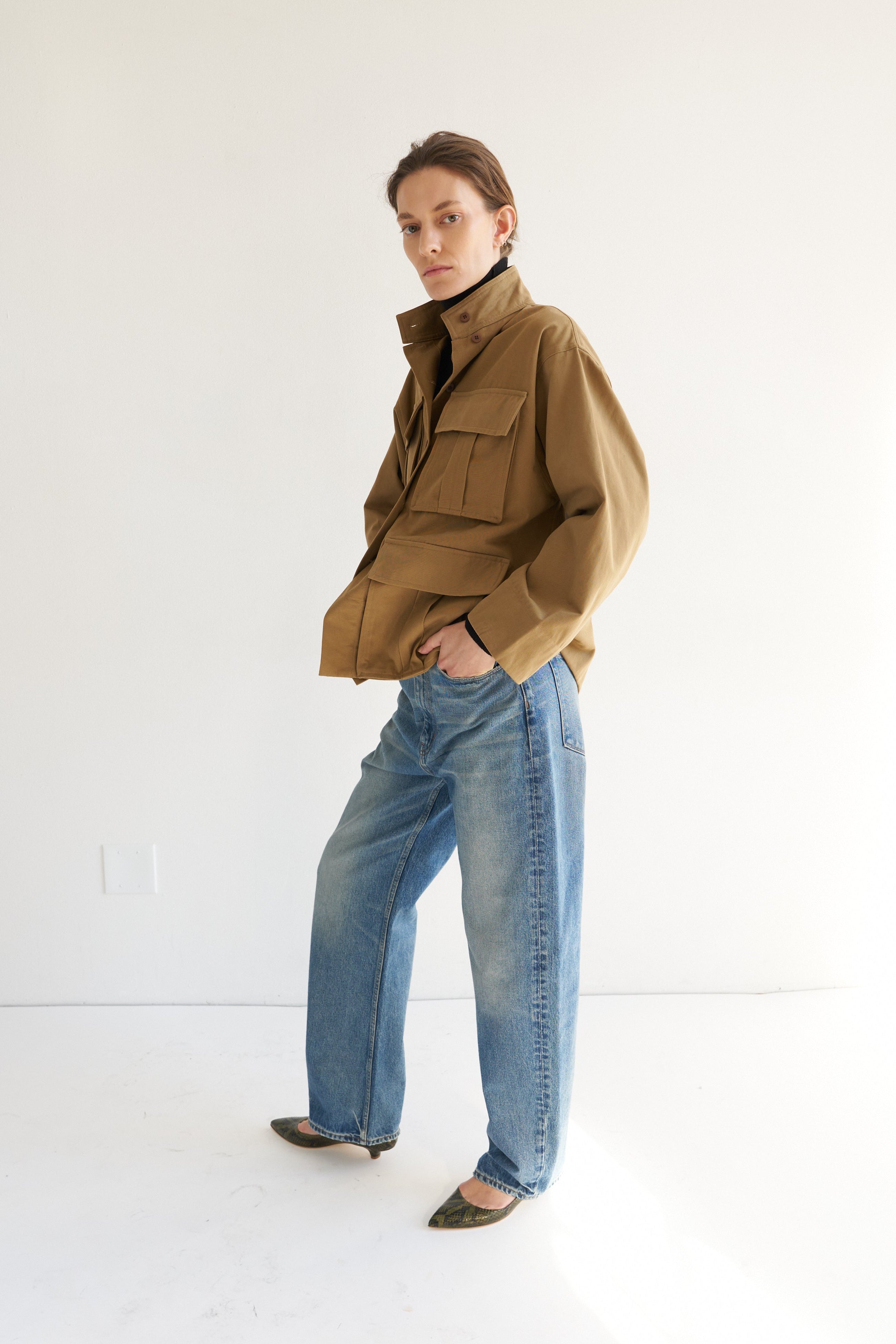 The Stacked Jacket in Chestnut