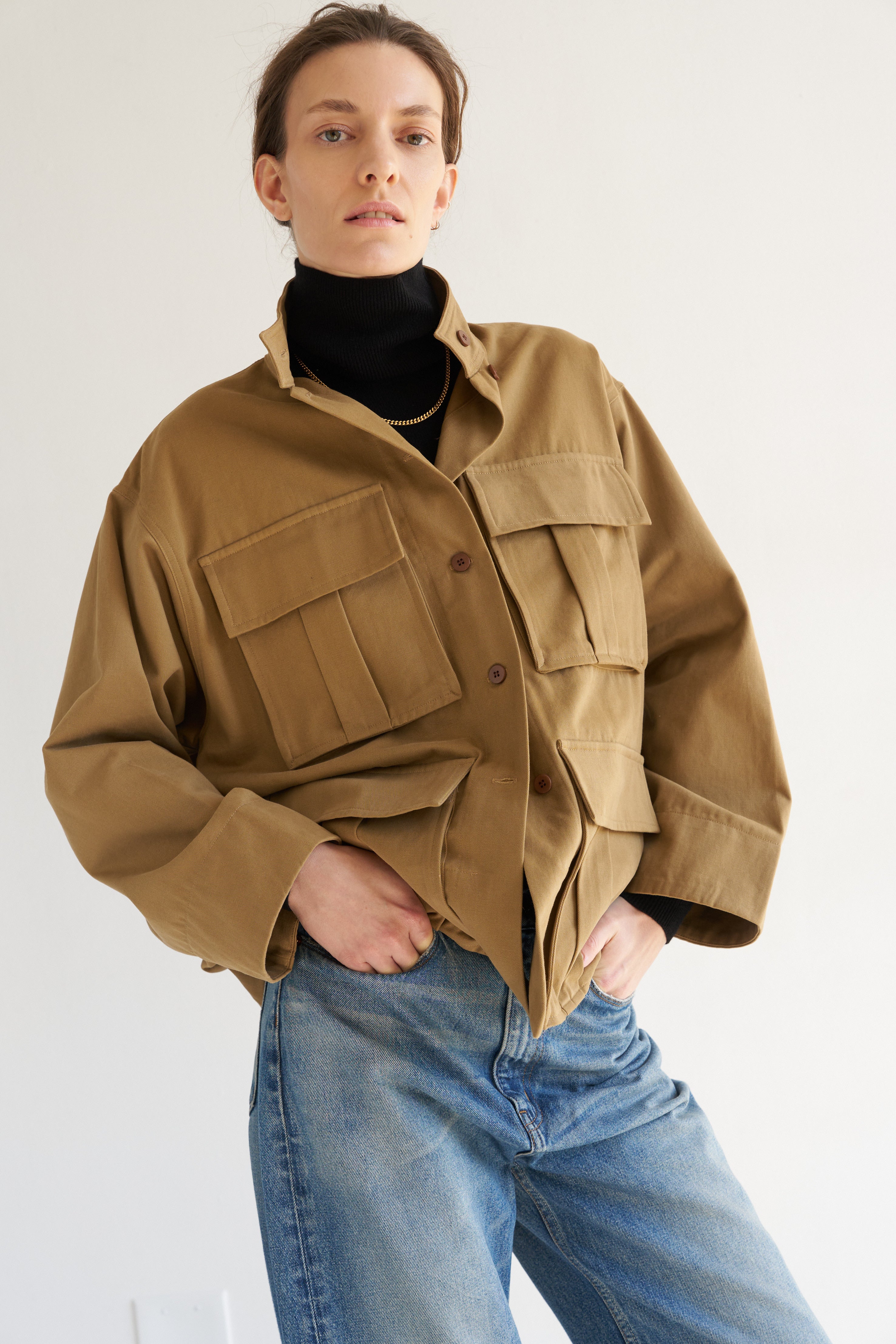 The Stacked Jacket in Chestnut