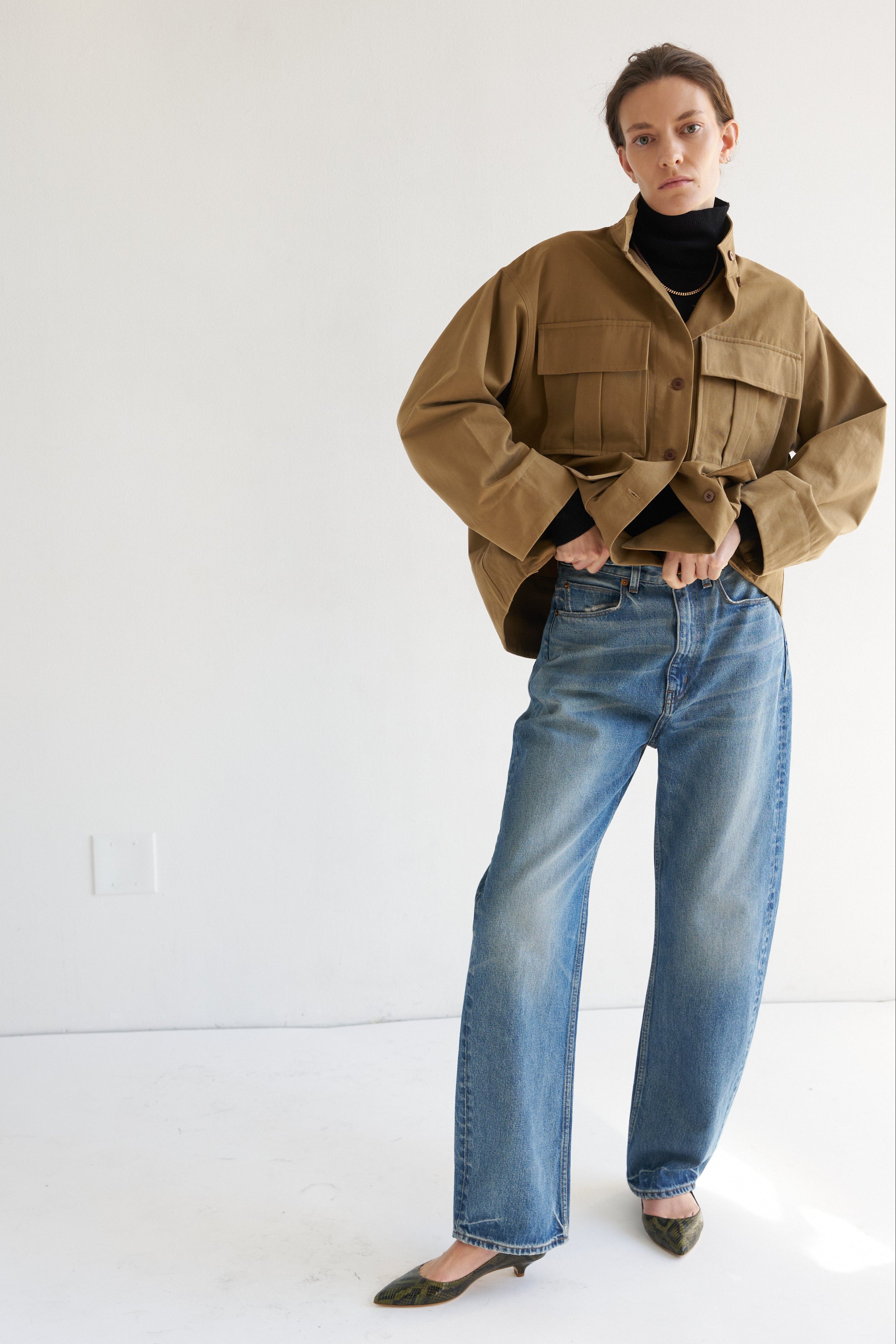 The Stacked Jacket in Chestnut