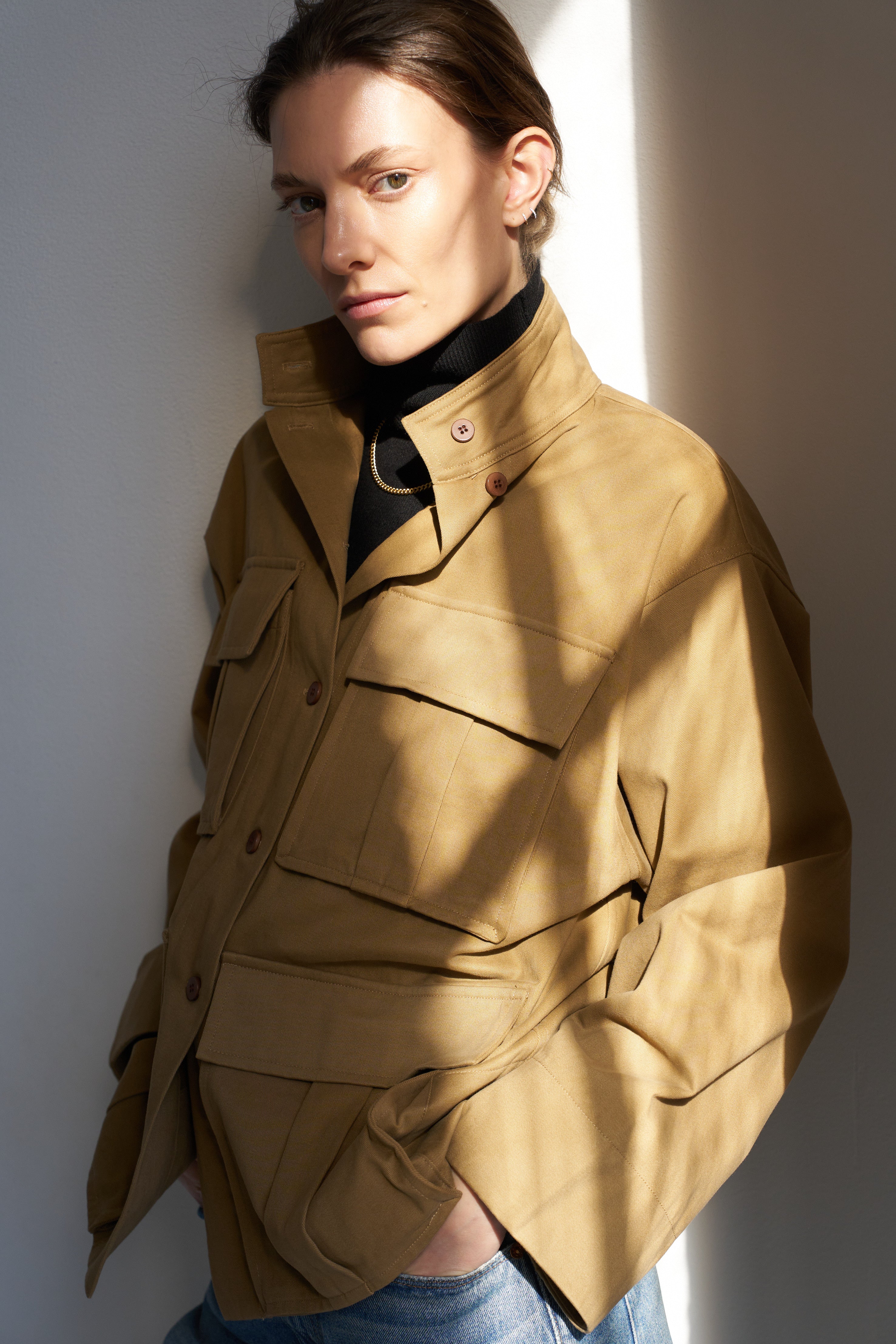 The Stacked Jacket in Chestnut