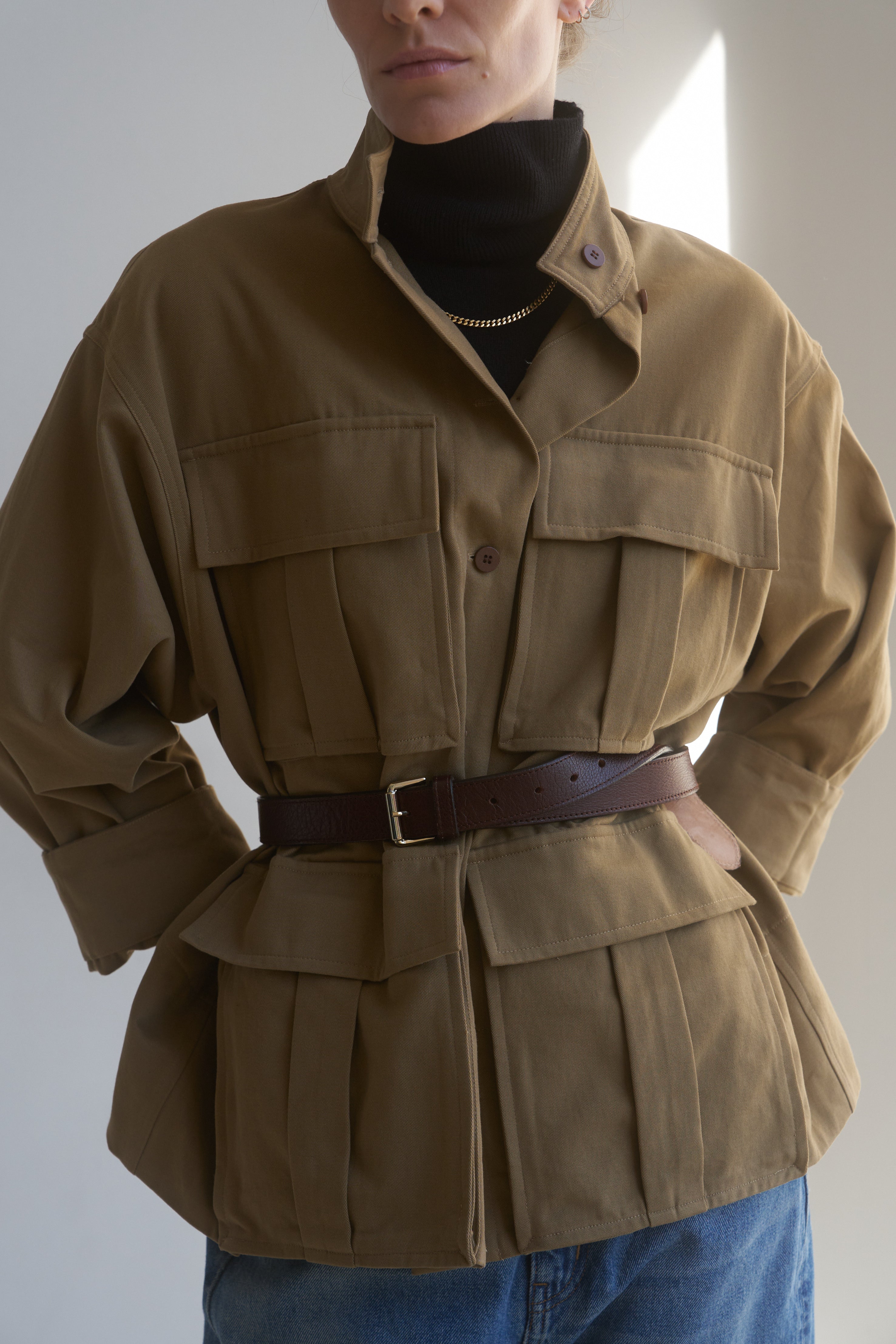 The Stacked Jacket in Chestnut