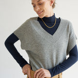 The Mock Neck in Navy