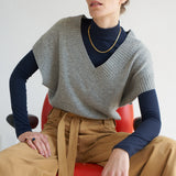 The Sweater Vest in Heather