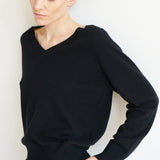 The V Fave Sweater in Black