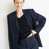 The Waist Tape Trouser in Dark Navy