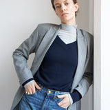 The V Fave Cashmere Sweater in Navy