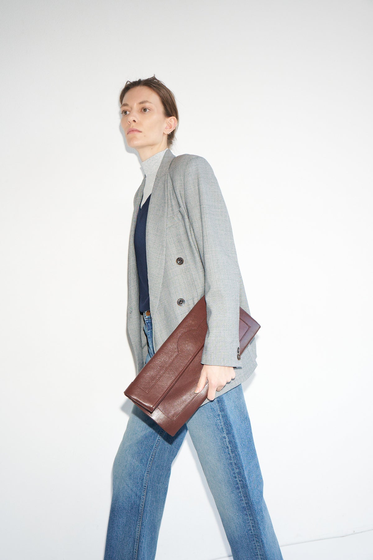 Document Clutch Oxblood