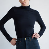 The Mock Neck in Black
