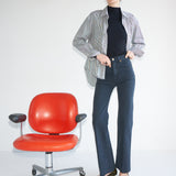 The Weekend Shirt in Black Stripe