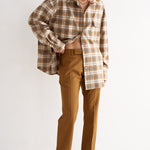 The Big Shirt in Gold Plaid