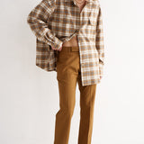The Big Shirt in Gold Plaid