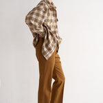 The Big Shirt in Gold Plaid