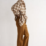 The Big Shirt in Gold Plaid