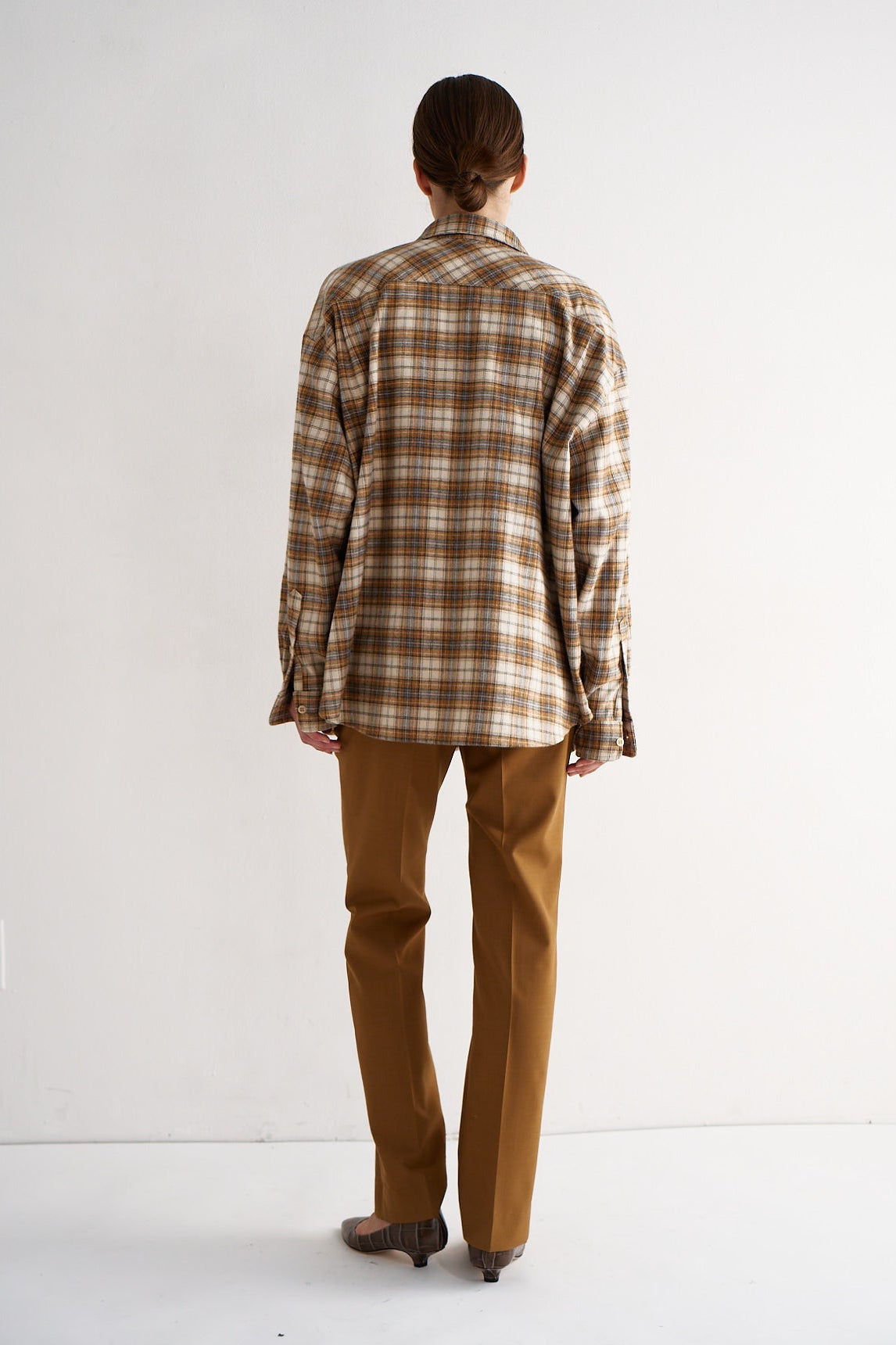 The Big Shirt in Gold Plaid
