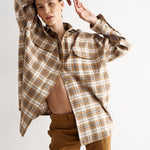 The Big Shirt in Gold Plaid
