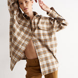 The Big Shirt in Gold Plaid