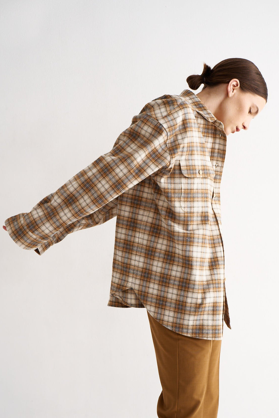 The Big Shirt in Gold Plaid