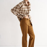 The Big Shirt in Gold Plaid