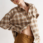 The Big Shirt in Gold Plaid