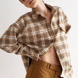 The Big Shirt in Gold Plaid