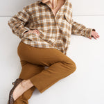 The Big Shirt in Gold Plaid